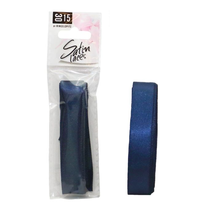 By Ringelspitz Satiininauhat 90 cm Sininen
